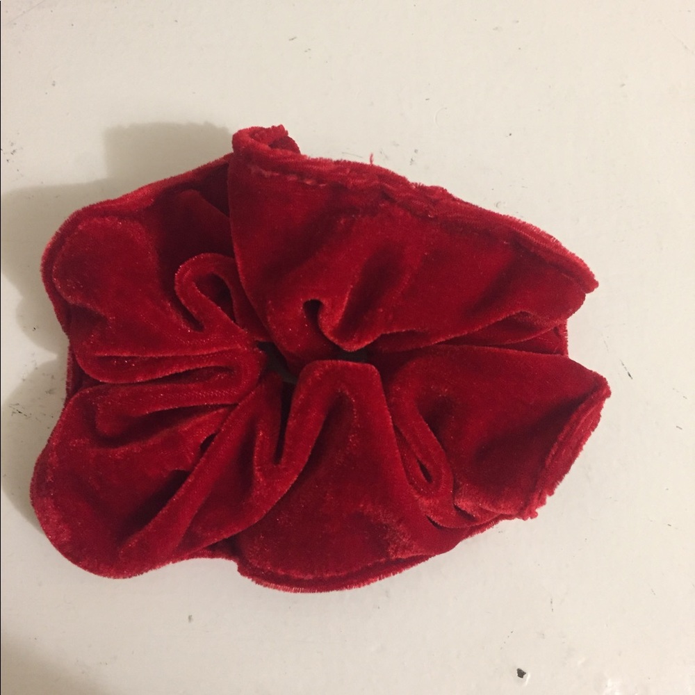 Red velvet scrunchie